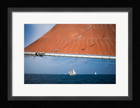 Framed Horizontal Schooner Rigging, Cape Ann, Massachusetts Print