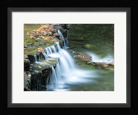 Framed Lower Au Train Falls, Michigan Print