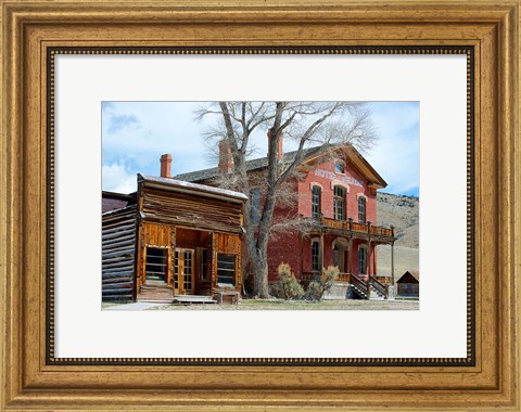 Framed 1862 Gold Rush Town In Bannack, Montana Print
