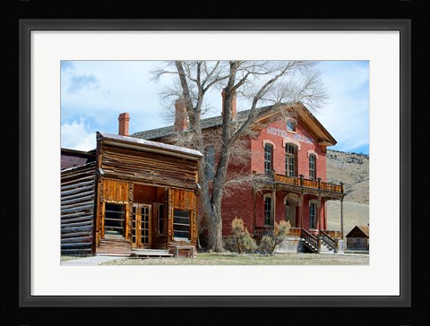 Framed 1862 Gold Rush Town In Bannack, Montana Print