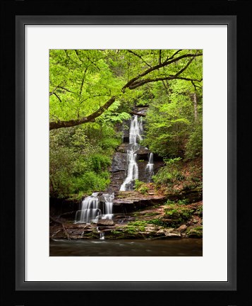 Framed Tom Branch Falls, North Carolina Print