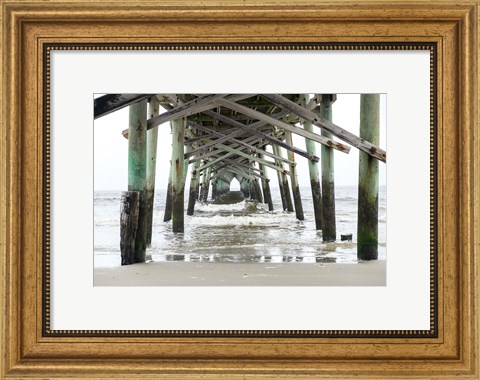 Framed Oceanic Pier, Wilmington, North Carolina Print