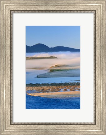 Framed Fog Over Netarts Bay, Oregon Print