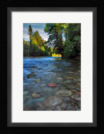 Framed Sandy River Landscape, Oregon Print