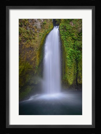 Framed Wahclella Falls, Columbia River Gorge, Oregon Print