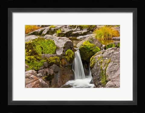 Framed Autumn At Little Falls, Umpqua National Forest, Oregon Print
