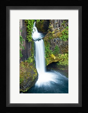 Framed Toketee Falls, Umpqua National Forest, Oregon Print