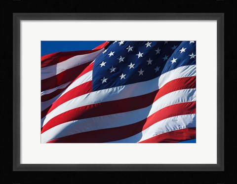 Framed Flag At WAAAM Museum, Oregon Print