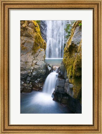 Framed Susan Creek Falls, Umpqua National Forest, Oregon Print