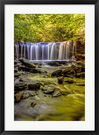 Framed Oneida Falls Cascade, Pennsylvania Print