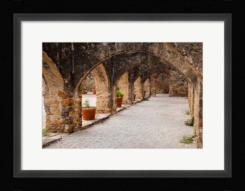 Framed Archways At Mission San Jose Print