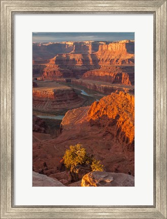 Framed Sunrise On The Colorado River, Utah Print