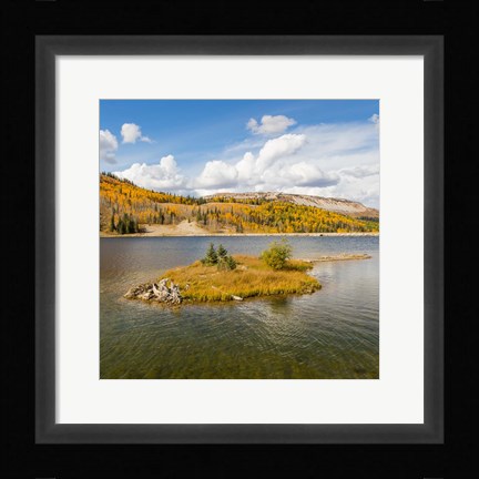 Framed Duck Fork Reservoir, Manti-La Sal National Forest, Utah Print