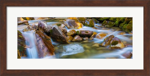 Framed Scenic View Of The Little Cottonwood Creek Print