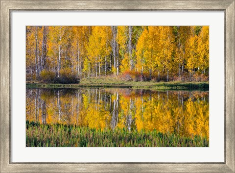 Framed Round Lake Panorama, Utah Print
