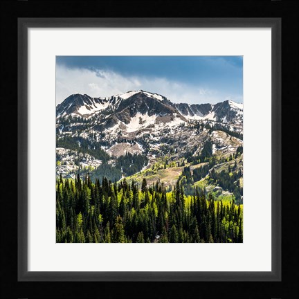 Framed Ski Resort From Guardsmans Pass Road Print