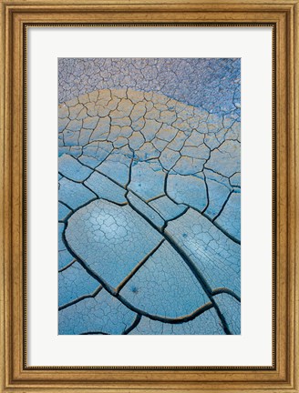 Framed Abstract Mineral Mud Patterns In Grand Staircase-Escalante National Monument Print