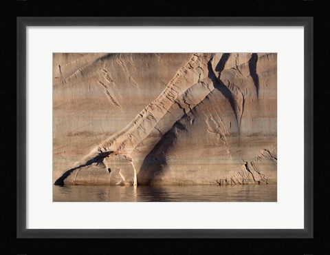 Framed Sandstone Canyon Wall Detail, Utah Print