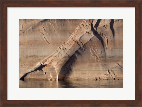 Framed Sandstone Canyon Wall Detail, Utah Print