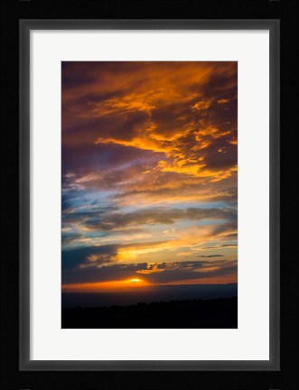 Framed Sunset From The Colorado Plateau, Utah Print