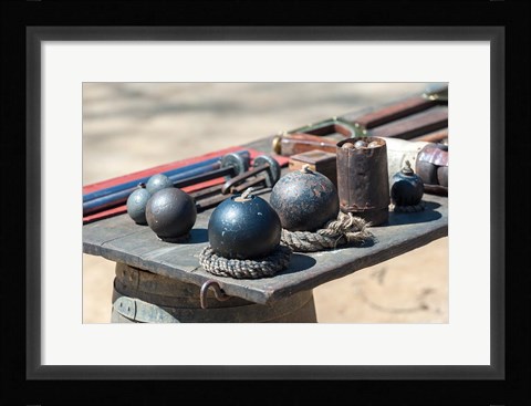 Framed Artillery In The Continental Army Encampment, Virginia Print
