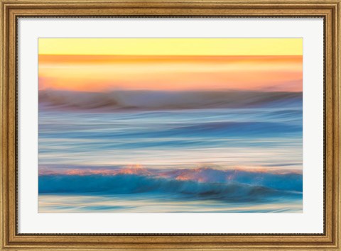Framed Cape Disappointment State Park Ocean Print