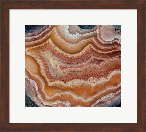 Framed Banded Mexican Agate Print
