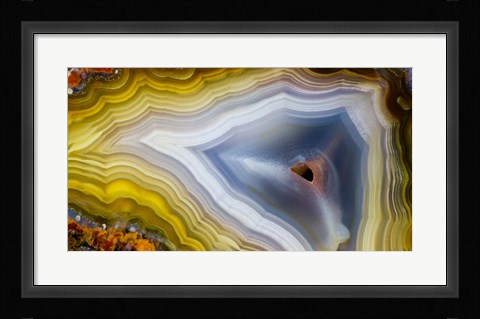 Framed Banded Agate VIII Print