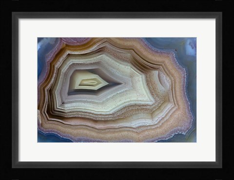 Framed Banded Agate, Sammamish, Washington Print