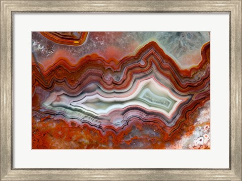 Framed Mexican Crazy Lace Agate II Print