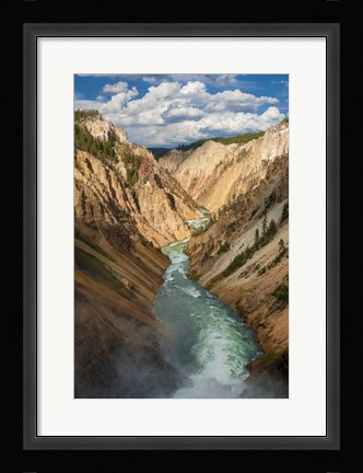 Framed Yellowstone River, Wyoming Print
