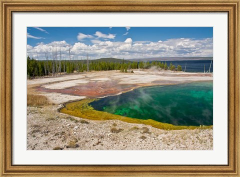 Framed Abyss Pool, West Thumb Geyser Basin, Wyoming Print