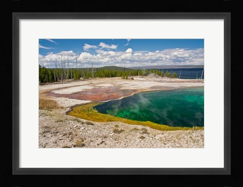 Framed Abyss Pool, West Thumb Geyser Basin, Wyoming Print