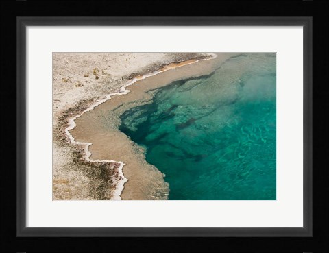 Framed Black Pool, West Thumb Geyser Basin, Wyoming Print