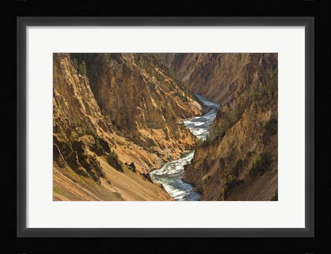 Framed Yellowstone River Landscape, Wyoming Print