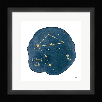 Framed Horoscope Libra Print