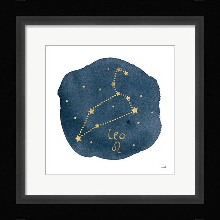 Framed Horoscope Leo Print