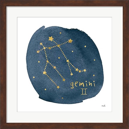 Framed Horoscope Gemini Print