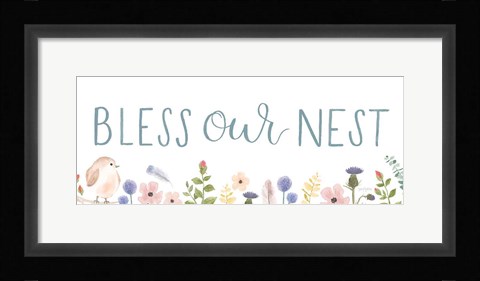 Framed Sprint Sentiments V on White Print