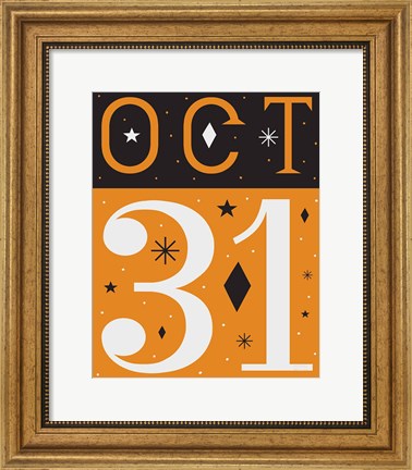 Framed Festive Fright October 31 I Print
