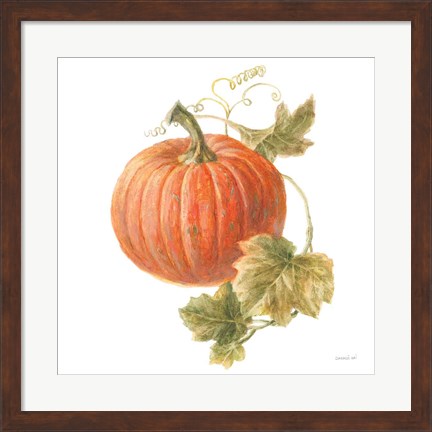Framed Floursack Autumn VIII on White Print