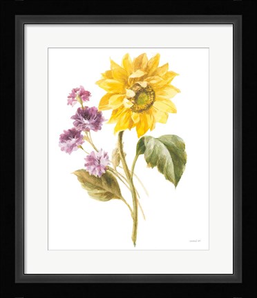 Framed Floursack Autumn III on White Print