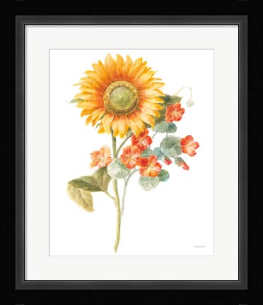 Framed Floursack Autumn IV on White Print