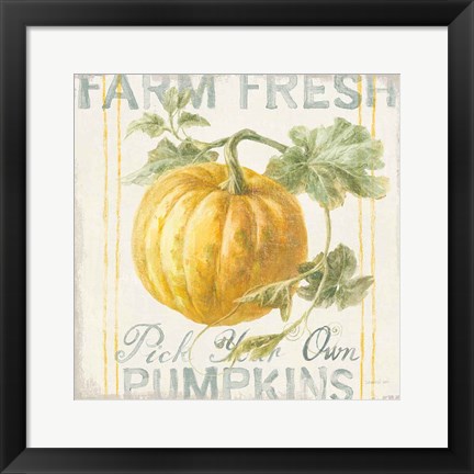Framed Floursack Autumn V Print