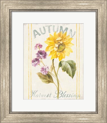 Framed Floursack Autumn III Print