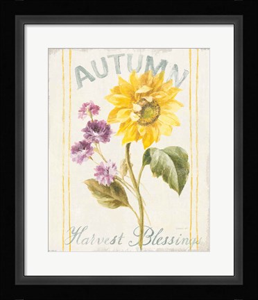 Framed Floursack Autumn III Print