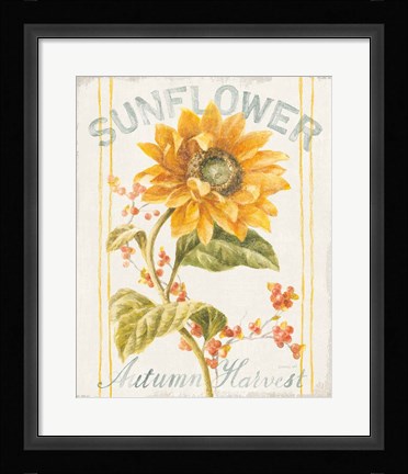 Framed Floursack Autumn I Print