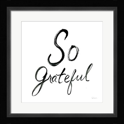 Framed So Grateful Print