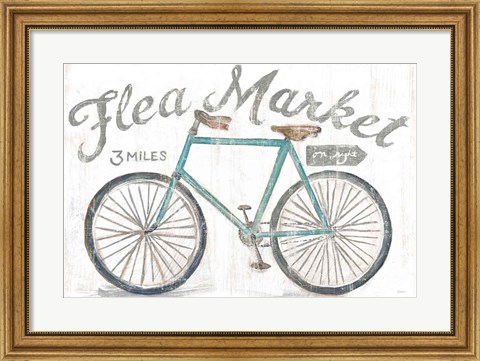 Framed White Barn Flea Market I Print