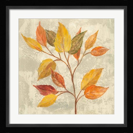 Framed November Leaves II Print